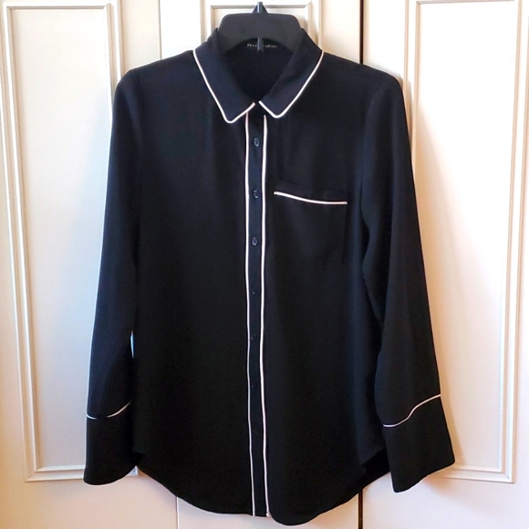 écru studios Tops - Black and White Blouse